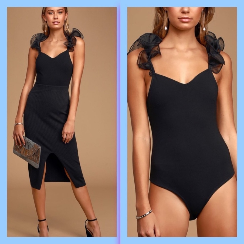 Black LuLu’s Bodysuit